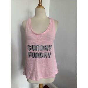 Secret Treasure Tank Top Womens Small Pink Sleeveless Sunday‎ Funday